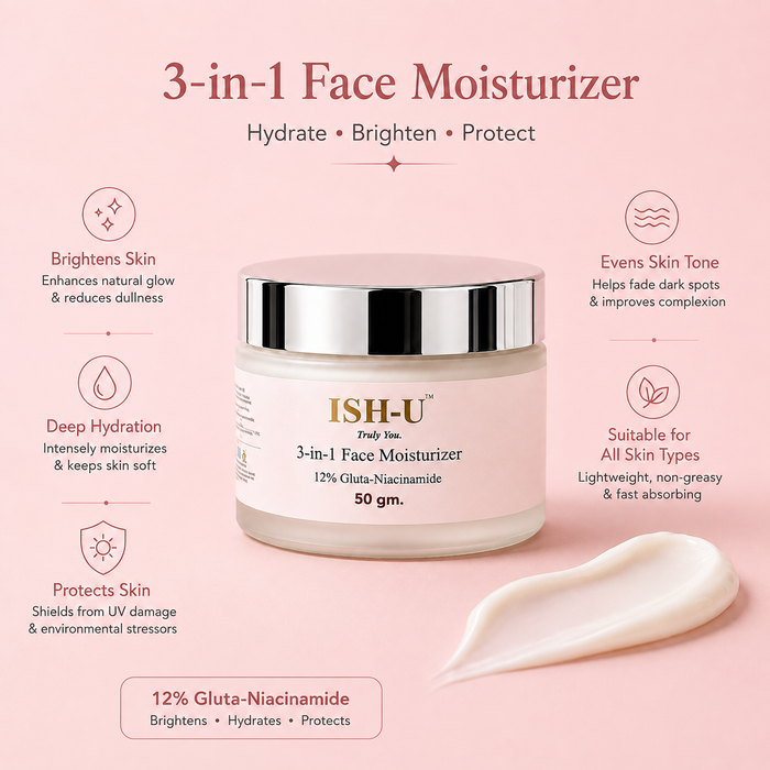 ISH-U™ 3-in-1 Face Moisturizer 50 gm