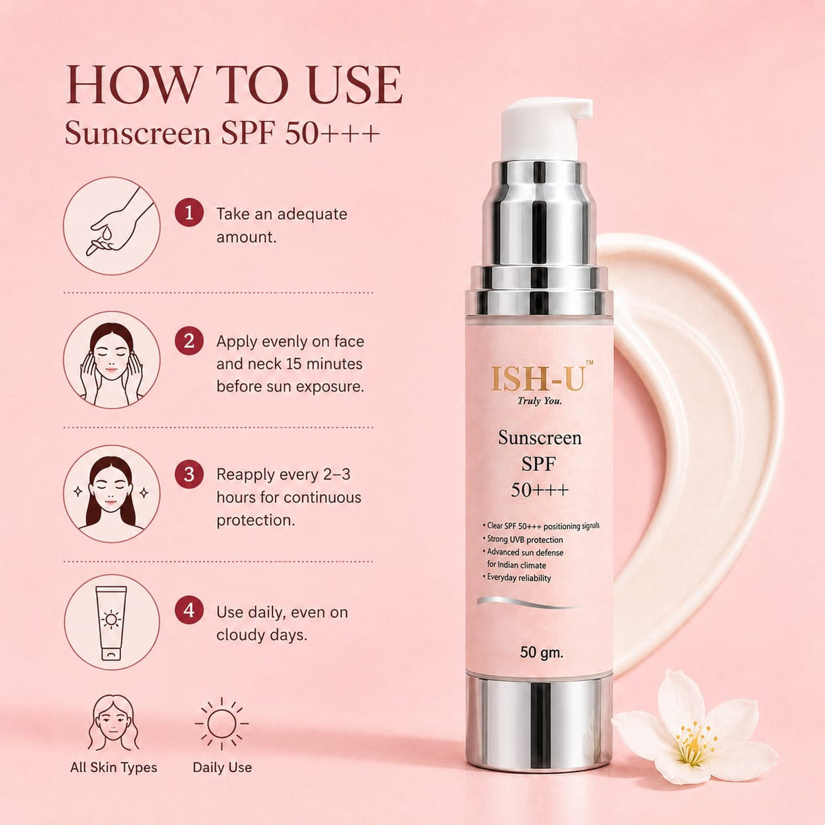ISH-U™ Sunscreen SPF 50++++