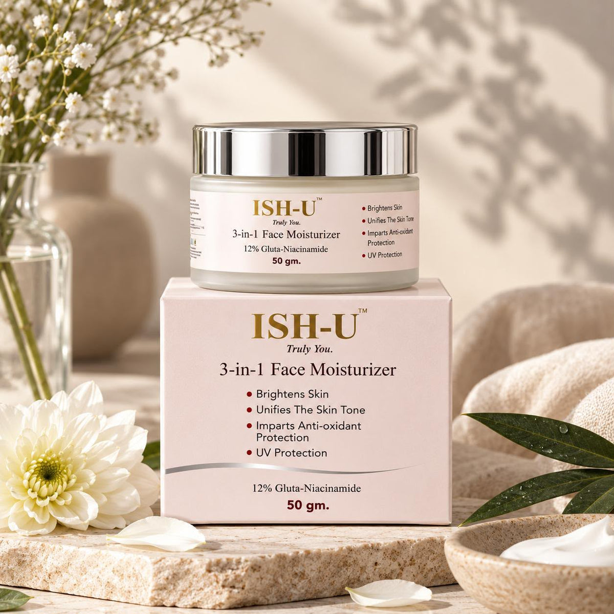 ISH-U™ 3-in-1 Face Moisturizer 50 gm