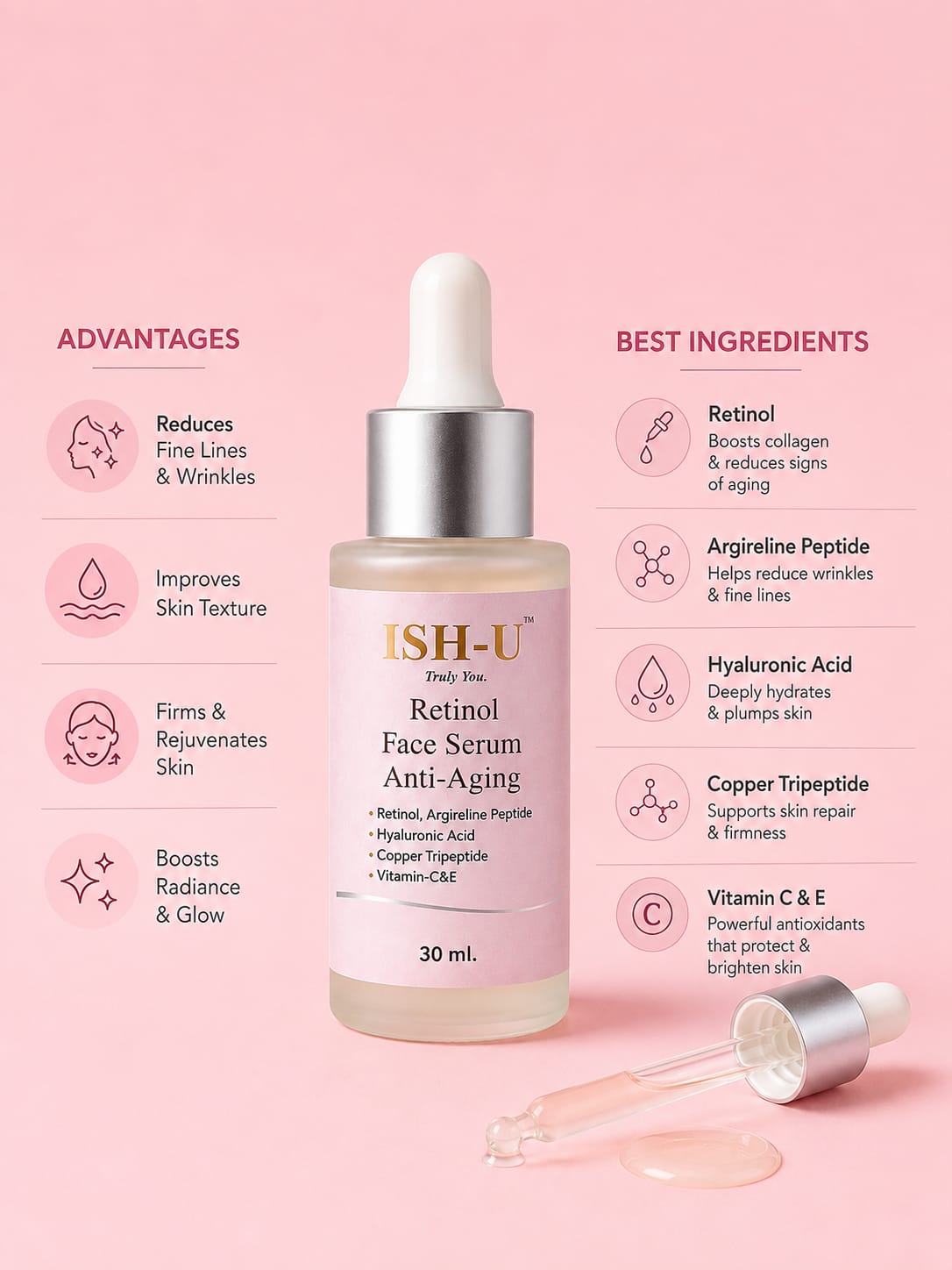 ISH-U™ Retinol Face Serum